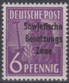 Saksa 1948 - Germany Soviet zone Sowjetische Besatzungs Zone overprint 6pf Saksa 1948 - Germany Soviet zone Sowjetische Besatzungs Zone overprint 6pf