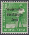 Saksa 1948 - Germany Soviet zone Sowjetische Besatzungs Zone overprint 10pf Saksa 1948 - Germany Soviet zone Sowjetische Besatzungs Zone overprint 10pf