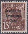 Saksa 1948 - Germany Soviet zone Sowjetische Besatzungs Zone overprint 15pf Saksa 1948 - Germany Soviet zone Sowjetische Besatzungs Zone overprint 15pf