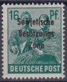 Saksa 1948 - Germany Soviet zone Sowjetische Besatzungs Zone overprint 16pf Saksa 1948 - Germany Soviet zone Sowjetische Besatzungs Zone overprint 16pf