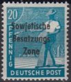 Saksa 1948 - Germany Soviet zone Sowjetische Besatzungs Zone overprint 20pf Saksa 1948 - Germany Soviet zone Sowjetische Besatzungs Zone overprint 20pf