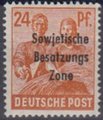 Saksa 1948 - Germany Soviet zone Sowjetische Besatzungs Zone overprint 24pf Saksa 1948 - Germany Soviet zone Sowjetische Besatzungs Zone overprint 24pf