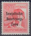 Saksa 1948 - Germany Soviet zone Sowjetische Besatzungs Zone overprint 30pf Saksa 1948 - Germany Soviet zone Sowjetische Besatzungs Zone overprint 30pf