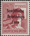 Saksa 1948 - Germany Soviet zone Sowjetische Besatzungs Zone overprint 60pf Saksa 1948 - Germany Soviet zone Sowjetische Besatzungs Zone overprint 60pf