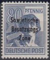 Saksa 1948 - Germany Soviet zone Sowjetische Besatzungs Zone overprint 80pf Saksa 1948 - Germany Soviet zone Sowjetische Besatzungs Zone overprint 80pf