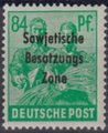Saksa 1948 - Germany Soviet zone Sowjetische Besatzungs Zone overprint 84pf Saksa 1948 - Germany Soviet zone Sowjetische Besatzungs Zone overprint 84pf