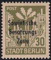 Saksa 1948 - Germany Soviet zone Berlin and Brandenburg overprint 30pf Saksa 1948 - Germany Soviet zone Berlin and Brandenburg overprint 30pf