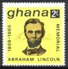 Ghana 1965 - Centenary of death of Abraham Lincoln 3/4