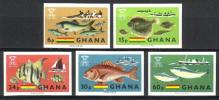 Ghana 1966 - 1966 Freedom from Hunger campaign, fish (5) Imperf. Ghana 1966 - 1966 Freedom from Hunger campaign, fish (5) Imperf.