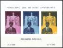 Ghana 1959 - Lincoln’s birth sesquicentennial Souv. sheet imperf. Ghana 1959 - Lincoln’s birth sesquicentennial Souv. sheet imperf.