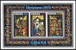 Ghana 1972 - Christmas 1972 - Paintings (Souvenir sheet of 3) Imperf. Ghana 1972 - Christmas 1972 - Paintings (Souvenir sheet of 3) Imperf.