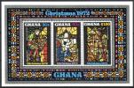 Ghana 1972 - Christmas 1972 - Paintings (Souvenir sheet of 3) Imperf.