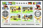 Ghana 1974 - World Cup Soccer Championship 1974 (Souvenir Sheet of 4)