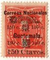 Guatemala 1886 - Justo Rufino Barrios overprint 150c on 1p Guatemala 1886 - Justo Rufino Barrios overprint 150c on 1p