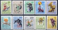 Hungary (Magyar Posta) 1965 - Circus animals (10)