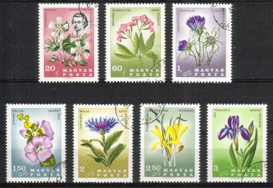 Unkari (Magyar Posta) 1967 - Flowers of the Carpathian Basin (7) Unkari (Magyar Posta) 1967 - Flowers of the Carpathian Basin (7)