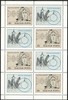 Unkari (Magyar Posta) 1977 - Isaac Newton (1643-1727) (sheet of 4+labels)