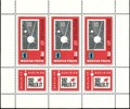 Hungary (Magyar Posta) 1977 - International Stamp Exhibition Sozphilex 77 in Berlin (sheet of 3+labels)