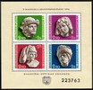 Hungary (Magyar Posta) 1976 - Gothic sculpture heads, stamp day Souvenir sheet