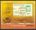 Hungary (Magyar Posta) 1984 - Stamp day - Letter Souvenir Sheet