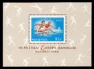 Unkari (Magyar Posta) 1966 - European Athletic Championships, Budapest Souvenir Sheet