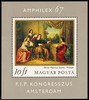 Unkari (Magyar Posta) 1967 - Paintings - Milton Dictating Paradise Lost - Souvenir Sheet Unkari (Magyar Posta) 1967 - Paintings - Milton Dictating Paradise Lost - Souvenir Sheet