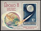 Unkari (Magyar Posta) 1969 - Apollo 8 - First flight around the moon Souvenir Sheet