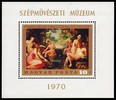 Hungary (Magyar Posta) 1970 - Paintings - Diana and Callisto Souvenir Sheet