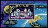 Unkari (Magyar Posta) 1971 - Apollo 14 moon landing Souvenir Sheet Unkari (Magyar Posta) 1971 - Apollo 14 moon landing Souvenir Sheet