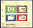 Hungary (Magyar Posta) 1972 - AStamp day, Prephilatelic letter cutouts Souvenir Sheet