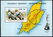 Irish participants in Isle of Man TT Motorcycle Race Miniature sheet