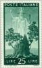 Italy 1945 - Democracy 25 L 'Italia' and Sprouting Oak Stump Italy 1945 - Democracy 25 L 'Italia' and Sprouting Oak Stump