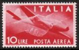 Italy 1945 - Plane and Clasped Hands, aero 10 L Italy 1945 - Plane and Clasped Hands, aero 10 L