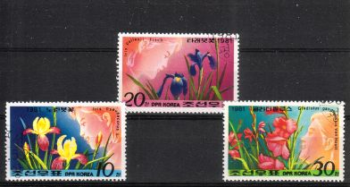 Korea P (DPRK) 1981 - Flowers (3) Korea P (DPRK) 1981 - Flowers (3)
