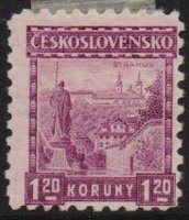 Definitive Stamps: Castles - 1,20 Strahov Monastery wmk. (esimerkkikuva)
