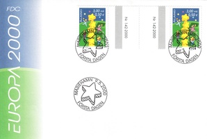 Europa CEPT 2000 - Lapset ja tähdet GP FDC (esimerkkikuva)