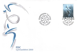 Voimistelujuhla Marianhaminassa FDC (esimerkkikuva)