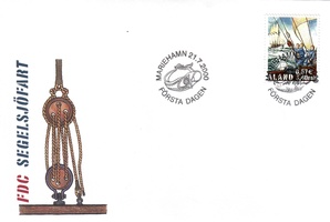 Purjehdusmerenkulku FDC (esimerkkikuva)