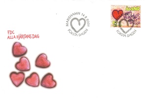 Ystävänpäivä 2001 FDC (esimerkkikuva)