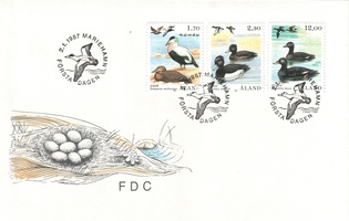 Merilintuja FDC (esimerkkikuva)