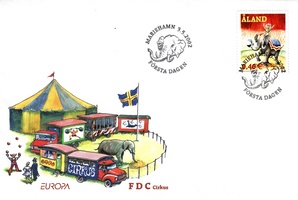Europa CEPT 2002 - Sirkus FDC (esimerkkikuva)