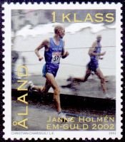 Janne Holmen kestävyysjuoksija välilöpari + numero (esimerkkikuva)