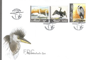 Lintuja FDC (esimerkkikuva)