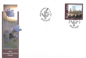 Ahvenanmaalaisia maisemia (0,55) Lemland FDC (esimerkkikuva)