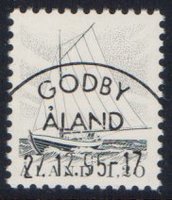 Fishing boat 1,20mk grey - Godby 27.12.95 (sample image)
