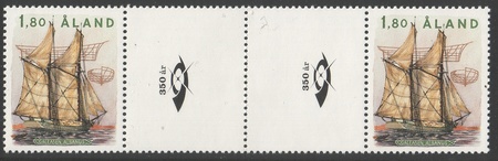 Purjelaivoja 1,80 kaljaasi Albanus välilöpari + logo (esimerkkikuva)