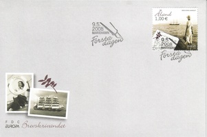Europa -kirjeeen kirjoittaminen FDC (esimerkkikuva)