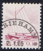 Kalastajavene 0,10mk lila - Mariehamn 8.1.85 (esimerkkikuva)