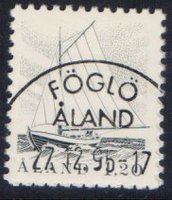 Fishing boat 1,20mk grey - Föglö 27.12.95 (sample image)