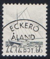 Fishing boat 1,20mk grey - Eckerö 27.12.95 (sample image)